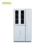 Čelični staklo prikaz kabinet