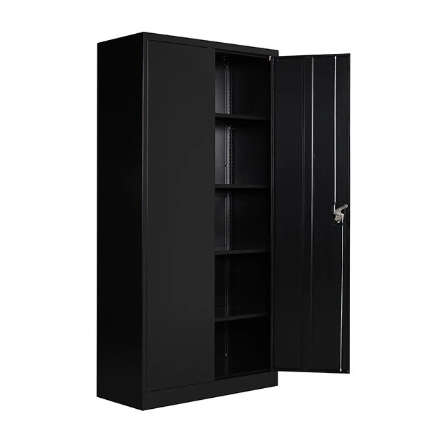 2 Door Metal Storage Cabinet With Filing Cabinet For Sale